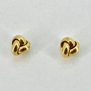 9ct Yellow Knot Stud Earrings Pre Loved