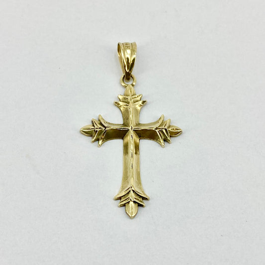 14ct Yellow Gold Small Cross Pendant Pre Loved