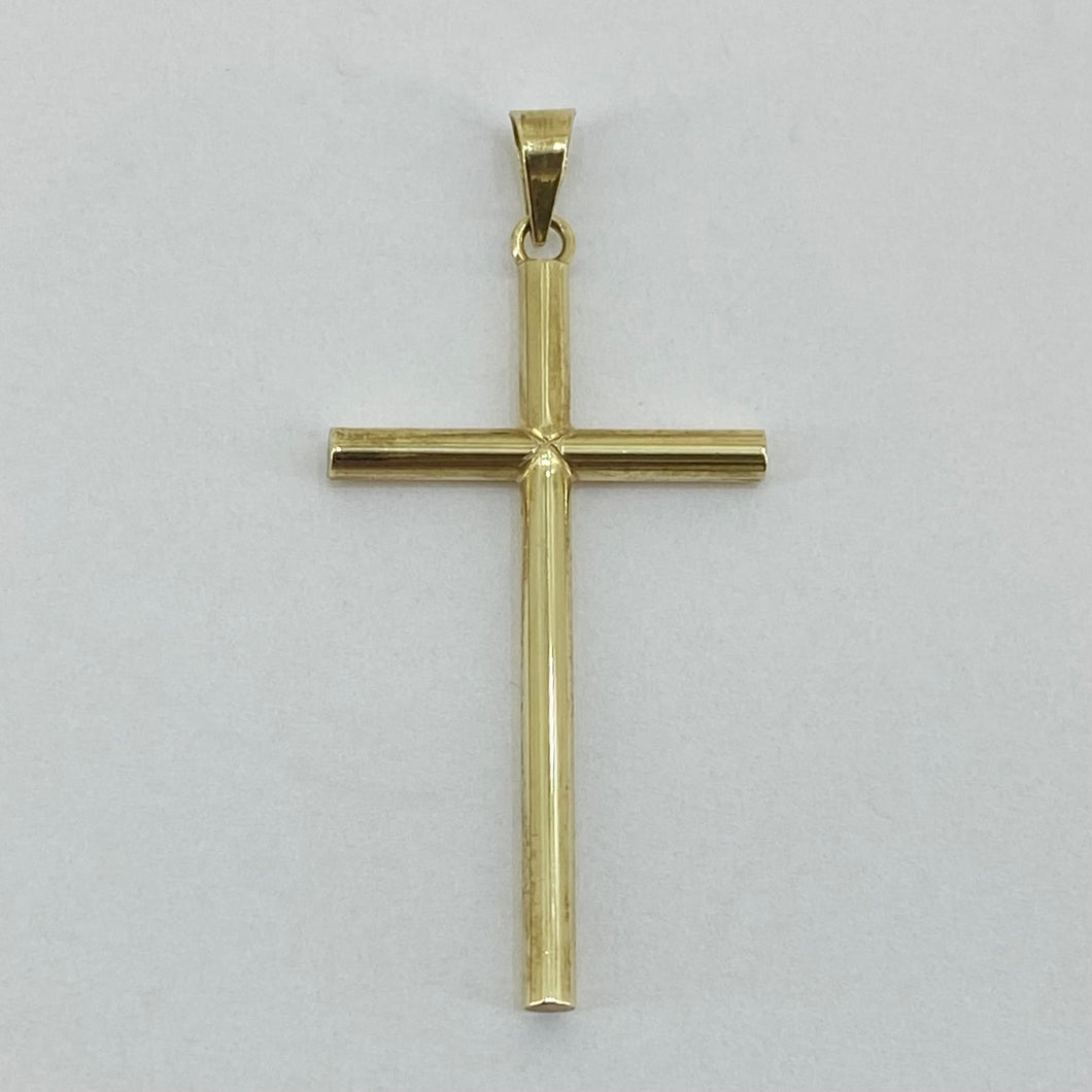 9ct Yellow Gold Cross Pendant Pre Loved