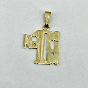 9ct Yellow Gold No.1 Mum Pendant Pre Loved