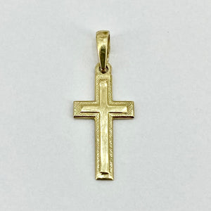 14ct Yellow Gold Cross Pendant Pre Loved