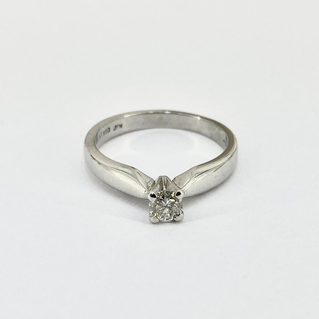 Platinum Solitaire Diamond Ring Pre Loved