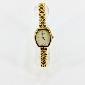 Gold Plated Stainless Steel Seiko Ladies Watch Pre Loved