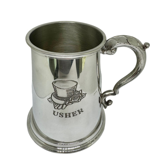 EC59 Pewter Tankard Usher Design