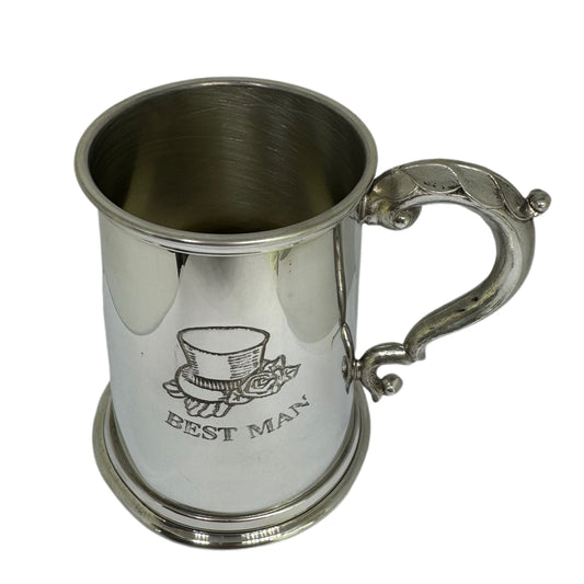 EC60 Pewter Tankard Best Man Design