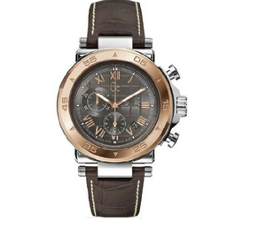 GC Gent Chronograph Date on Brown Leather Strap Watch Ref  X90005G2S