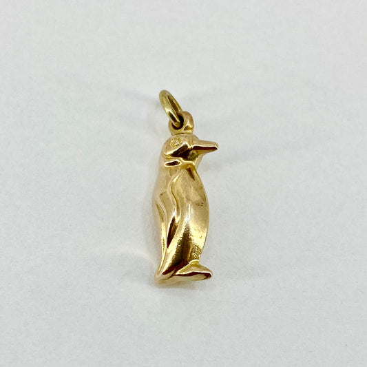 PLCH27 Pre-Loved 9ct Yellow Gold Penguin Charm