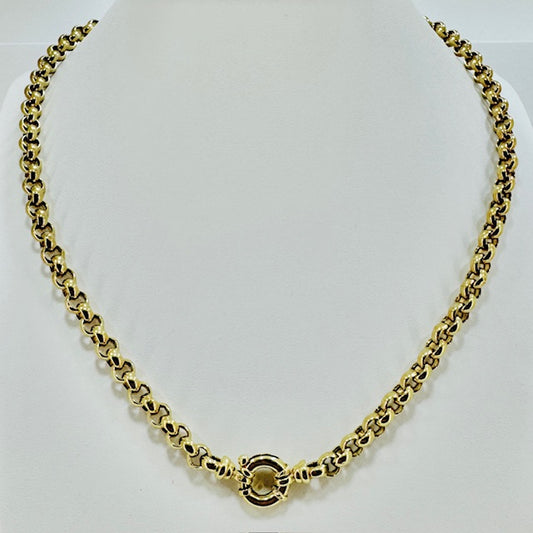 PLN19 9ct Yellow Gold 18'' Belcher Chain 17.6g  Pre Loved