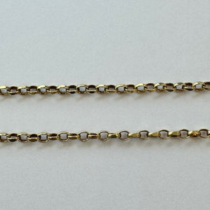 PLN29 9ct Yellow Gold Faceted Belcher Chain Pre Loved