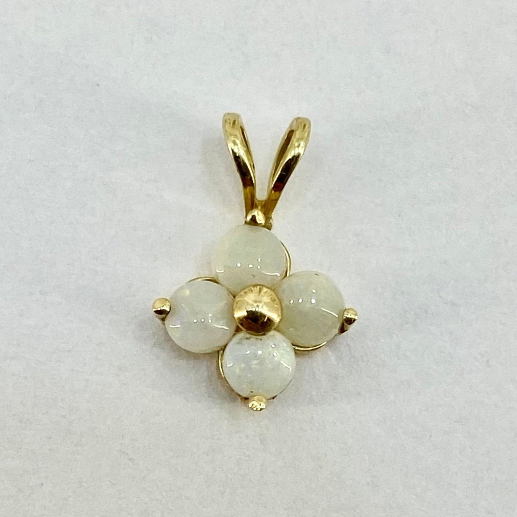 14ct Yellow Gold Pendant Set With Opal Pre Loved