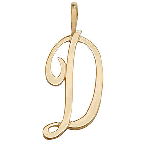 9ct Yellow Gold Initial D Pendant PN528/D