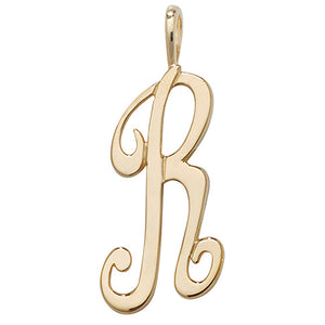 9ct Yellow Gold Initial R Pendant PN528/R