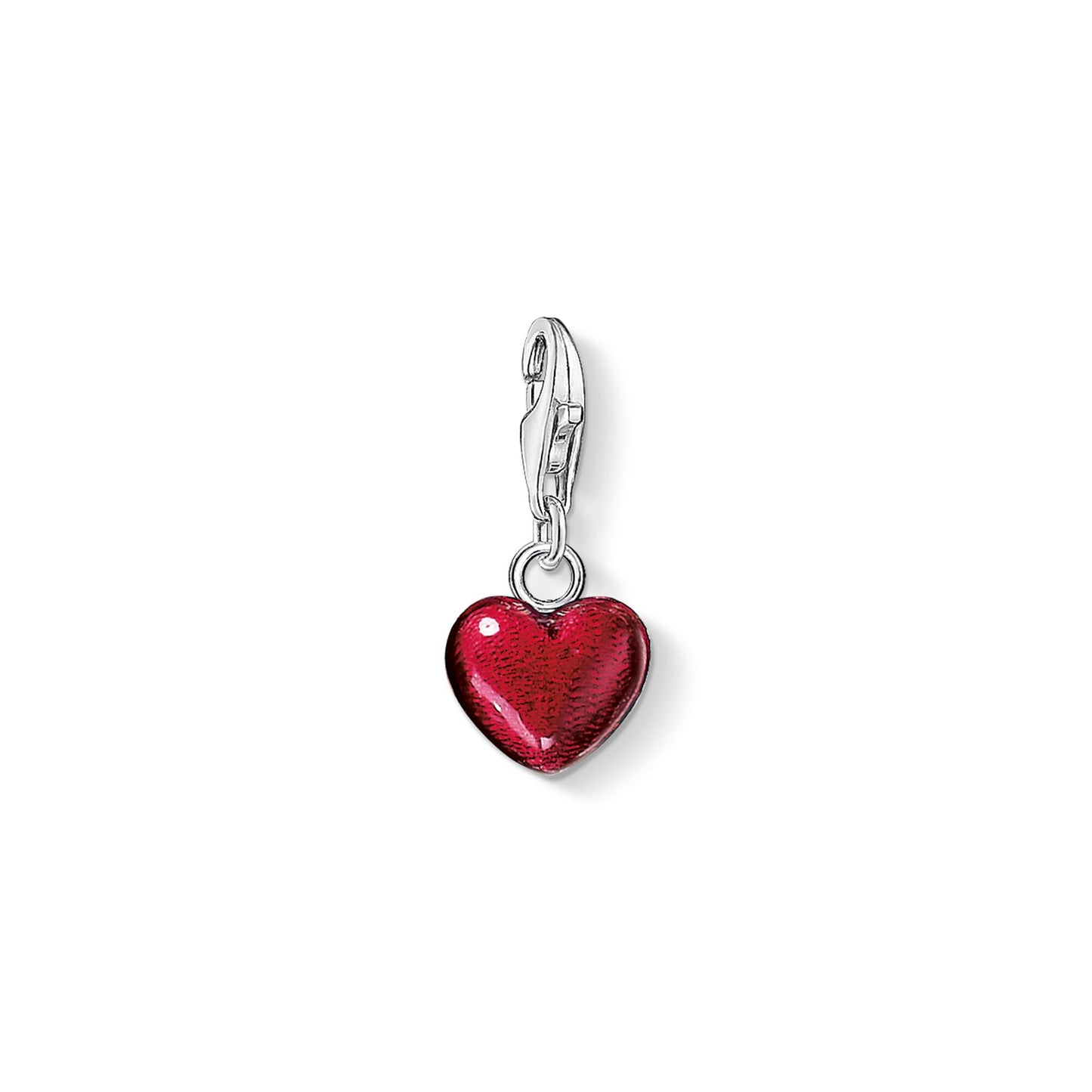 Thomas Sabo Red Enamel Heart Charm ref 0794-007-10