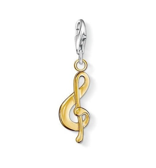 Thomas Sabo Sterling Silver Violin Clef Charm ref 0969-413-12