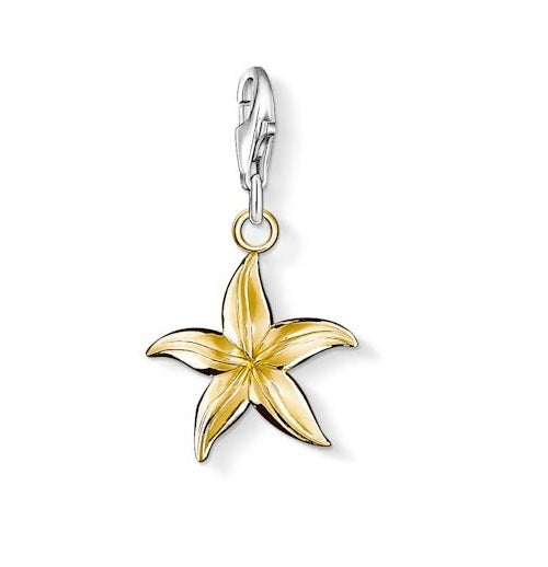 Thomas Sabo Sterling Silver Star Fish Charm ref 0950-413-12