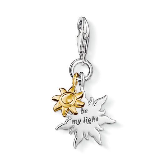 Thomas Sabo Sterling Silver Sun " BE MY LIGHT " Charm ref 1347-413-12