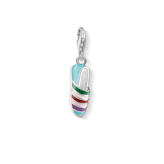 Thomas Sabo Sterling Silver Multi Colour Shoe Charm 1353-007-7