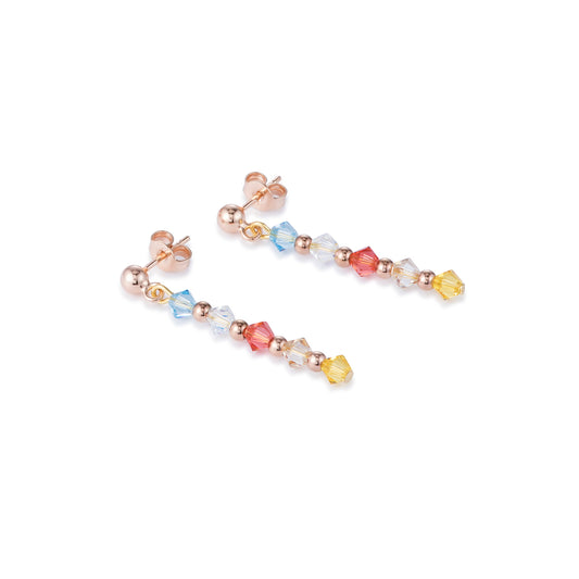 4948/20-1522 coeur de Lion multi colored beaded drop earrings