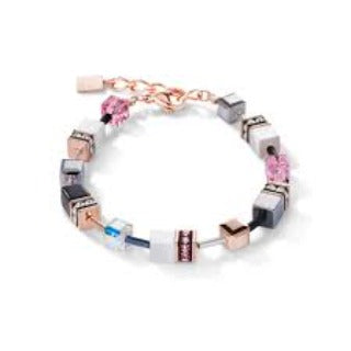 4013/30-1920 Coeur De Lion Stainless Steel Geo Cube bracelet