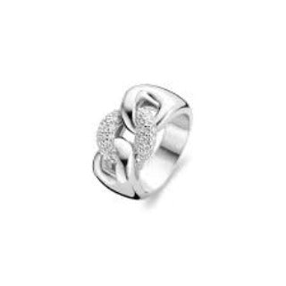 Ti Sento Stirling Silver CZ set ring ref 1587ZI/54 Size N