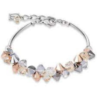 4938/30-1631 Coeur de Lion Stainless Steel Swarovski Crystal Bracelet