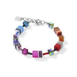 2838/30-1520 Coeur de Lion Stainless Steel Geo Cube bracelet