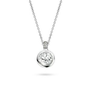 Ti Sento Stirling Silver CZ set pendant on chain ref 3757EW/42