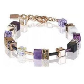 4905/30-0836 Coeur de Lion Stainless Steel Geo Cube bracelet