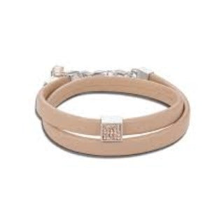 0117/30-0225 Coeur de Lion Peach Leather look bracelet