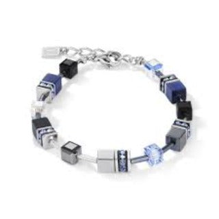 5011/30-0700 Coeur De Lion Stainless Steel Geo Cube bracelet