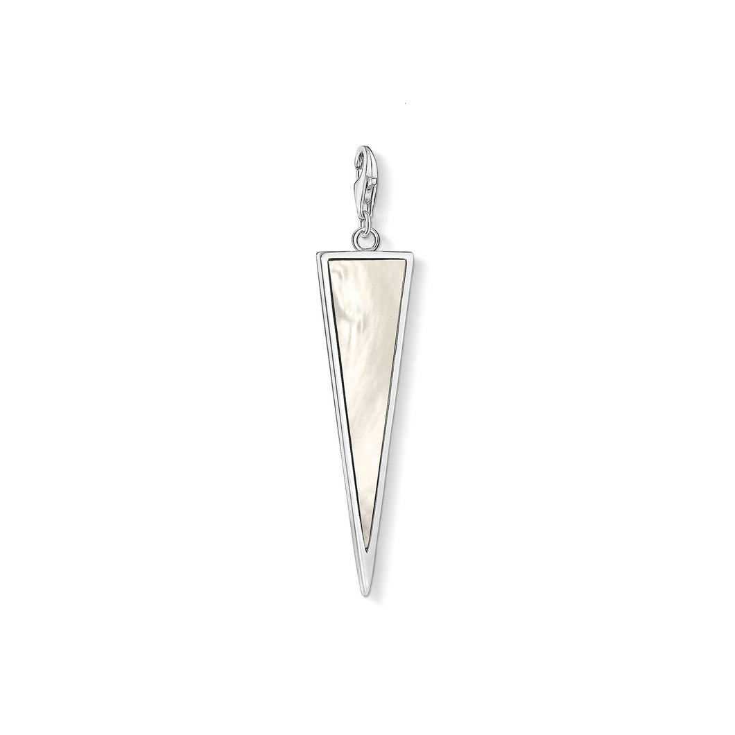 Thomas Sabo Sterling Silver Mother of Pearl Triangle charm ref Y0025-029-14