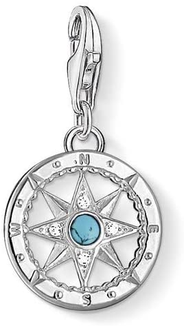 Thomas Sabo with Synthetic Turquoise Compass charm ref 1228-405-17