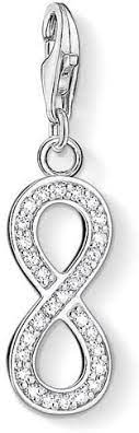 Thomas Sabo Sterling Silver CZ set Infinity charm Ref 1132-051-14