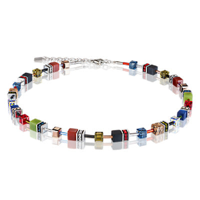 Coeur De Lion Geo CUBE Multi Colour Necklace ref 4905/10-1541